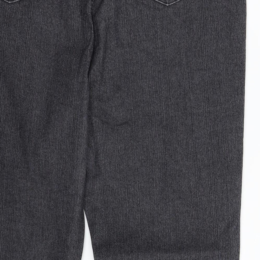 Per Una Womens Grey  Denim Bootcut Jeans Size 18 L28 in