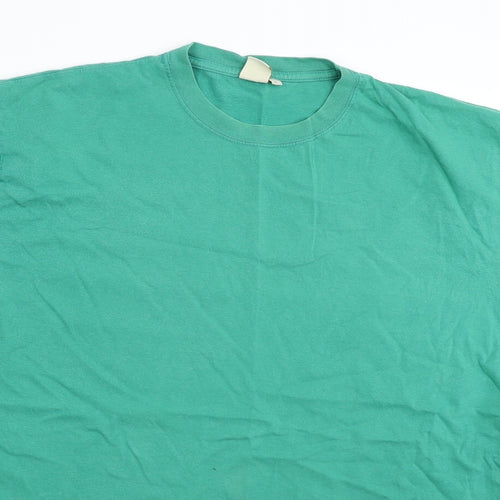 Cotton Traders Mens Green    T-Shirt Size L