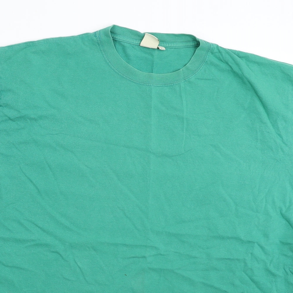 Cotton Traders Mens Green    T-Shirt Size L