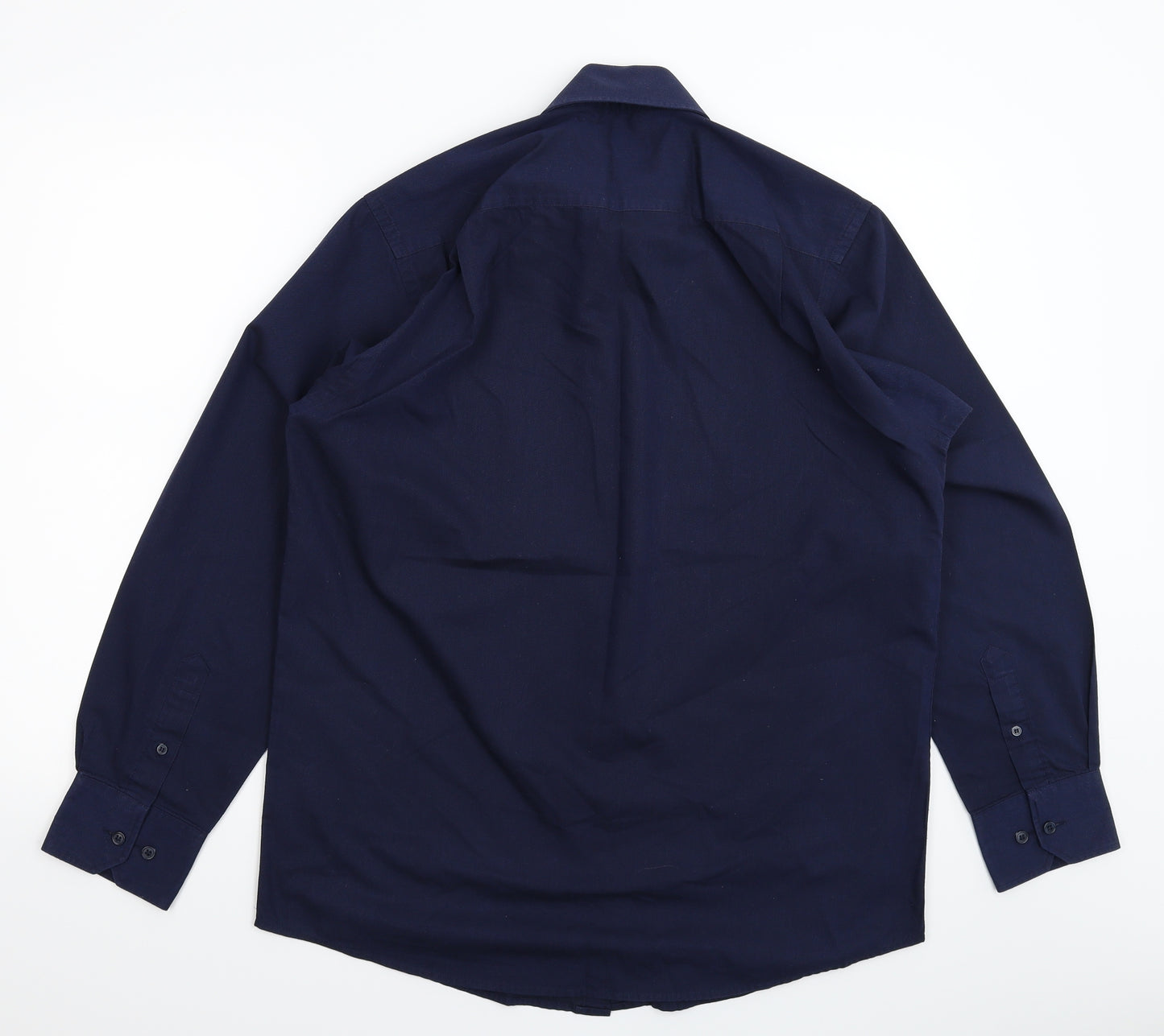 Burton Mens Blue    Dress Shirt Size 16