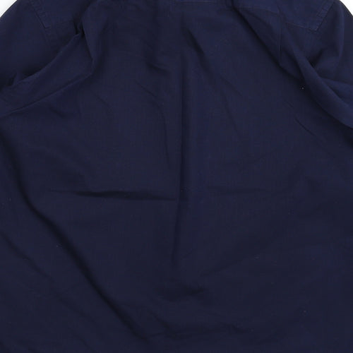 Burton Mens Blue    Dress Shirt Size 16