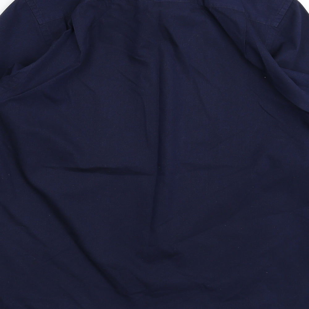 Burton Mens Blue    Dress Shirt Size 16