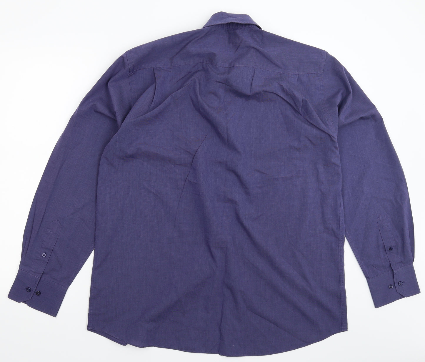 Burton Mens Blue    Dress Shirt Size 16
