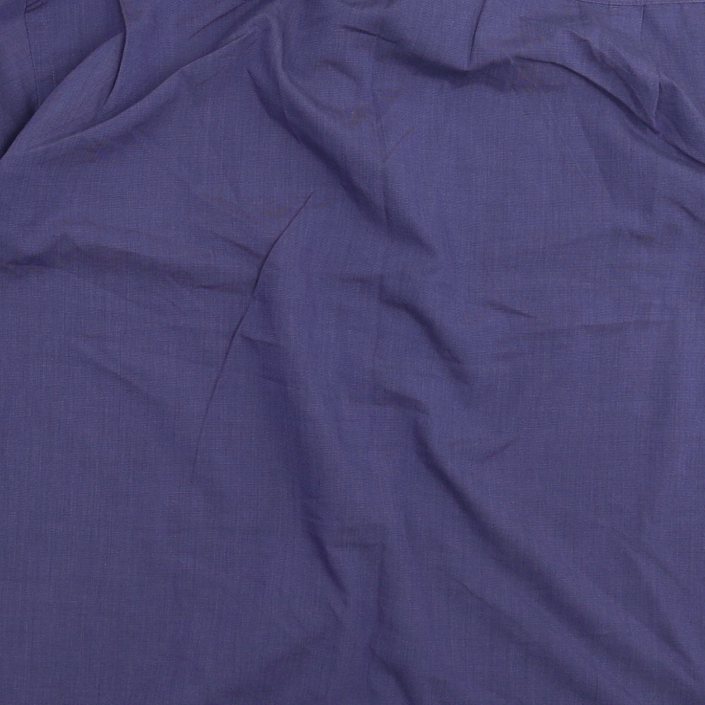 Burton Mens Blue    Dress Shirt Size 16