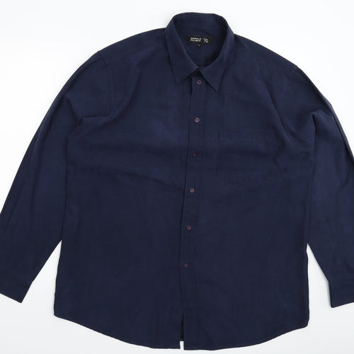 Arnold Palmer Mens Blue    Button-Up Size L