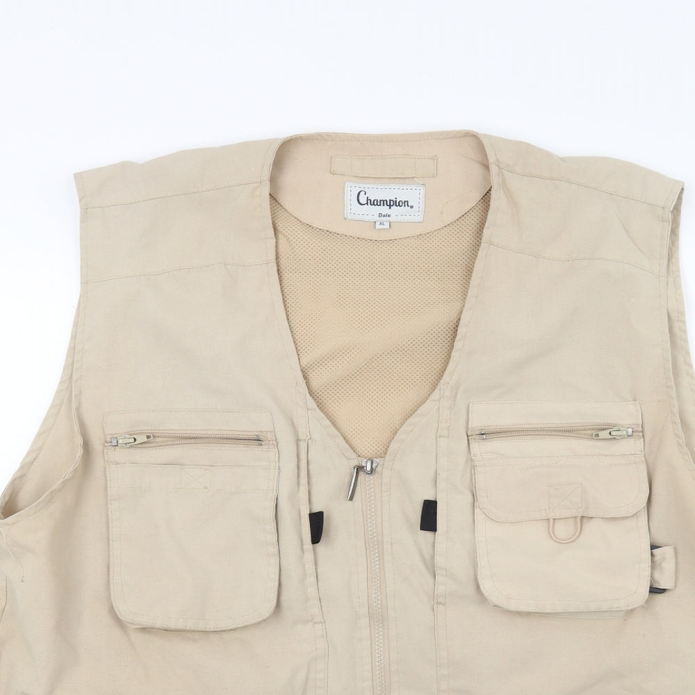 Champion Mens Beige   Gilet Coat Size XL