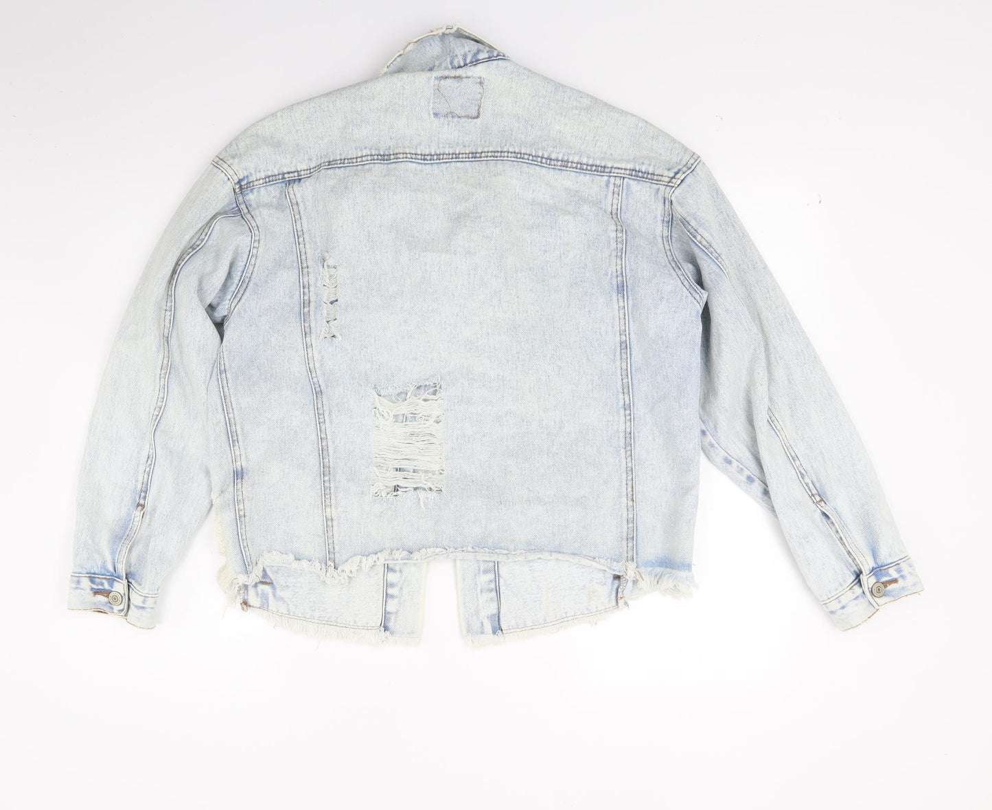 Primark Womens Blue  Denim Jacket Coat Size 10