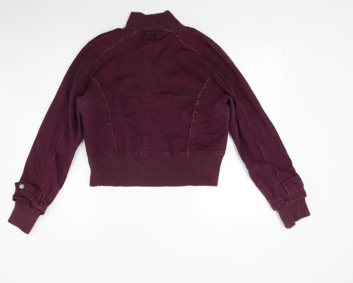 Nottinghill Womens Red  Denim Jacket Coat Size 10
