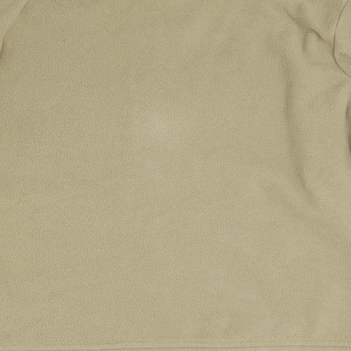 BM Womens Beige  Fleece Jacket Coat Size L