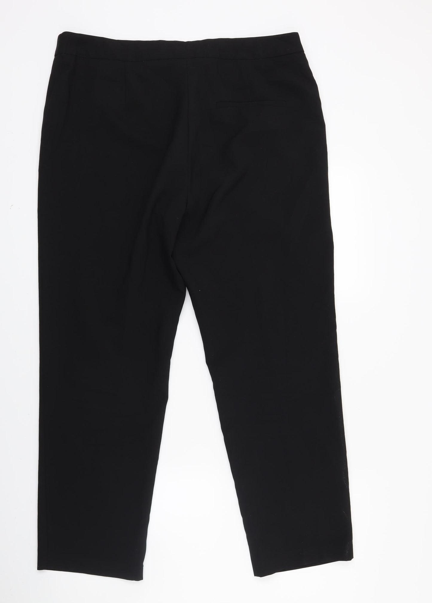 Papaya Womens Black   Trousers  Size 14 L24 in