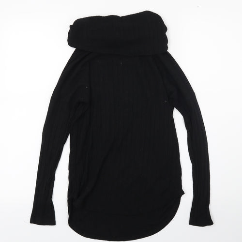 Peacocks Womens Black  Knit Pullover Jumper Size 8