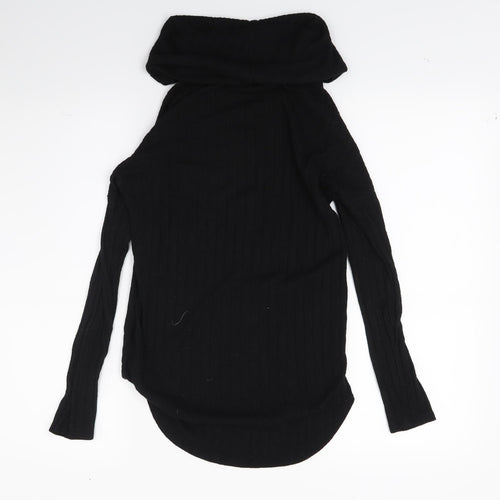 Peacocks Womens Black  Knit Pullover Jumper Size 8