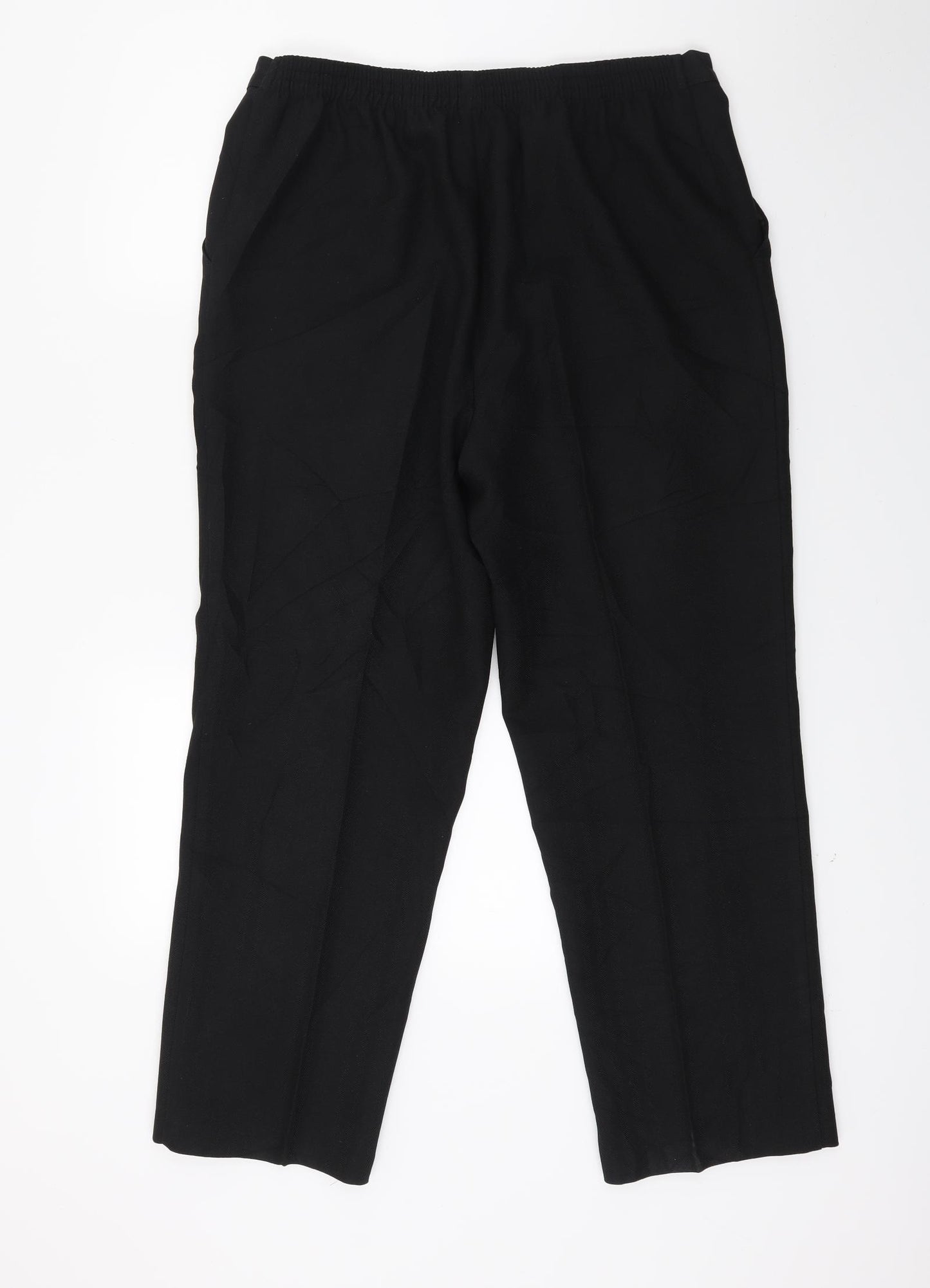Marks and Spencer Womens Black   Trousers  Size 14 L24 in