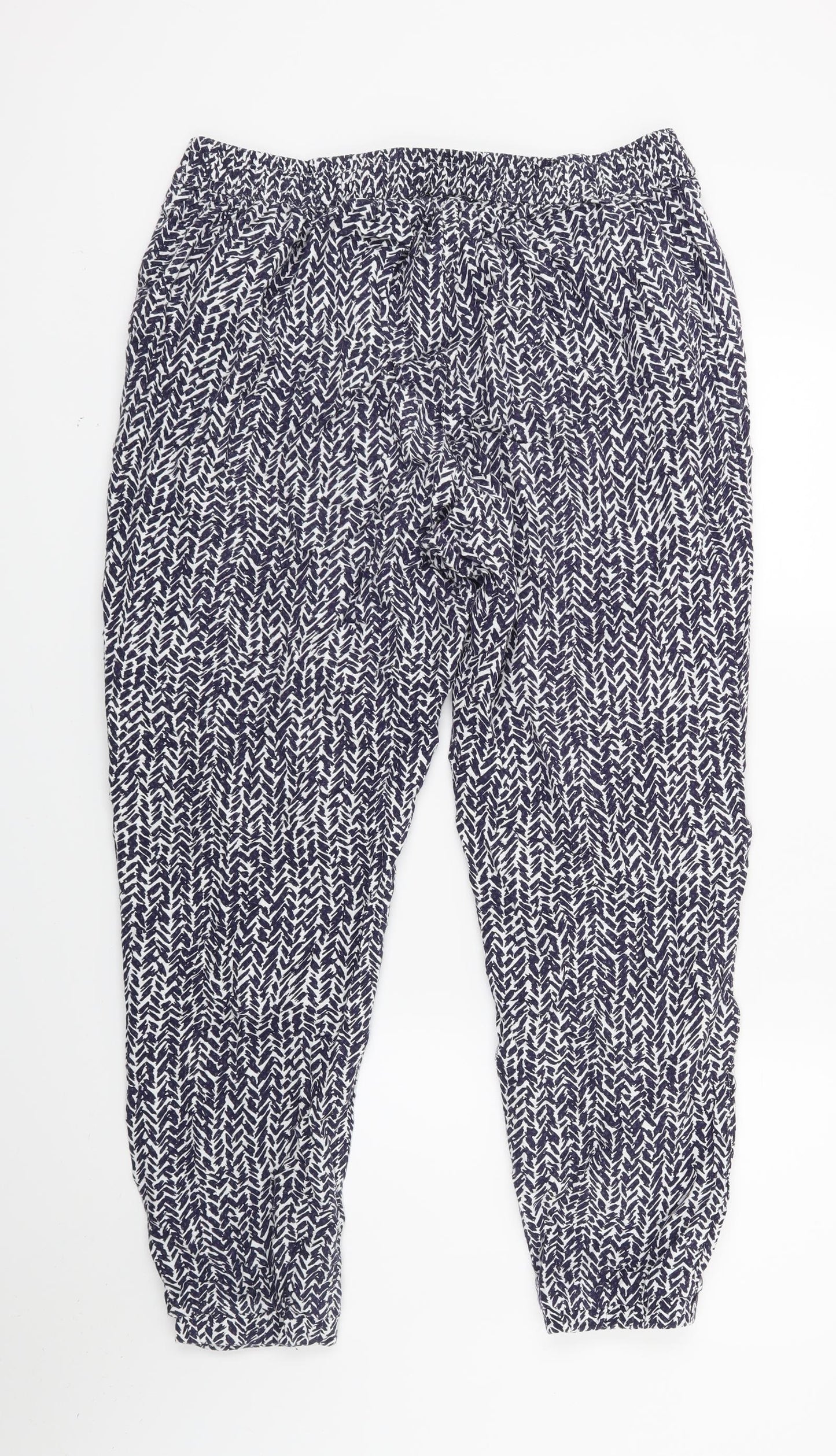 F&F Womens Blue   Jogger Trousers Size 14 L26 in