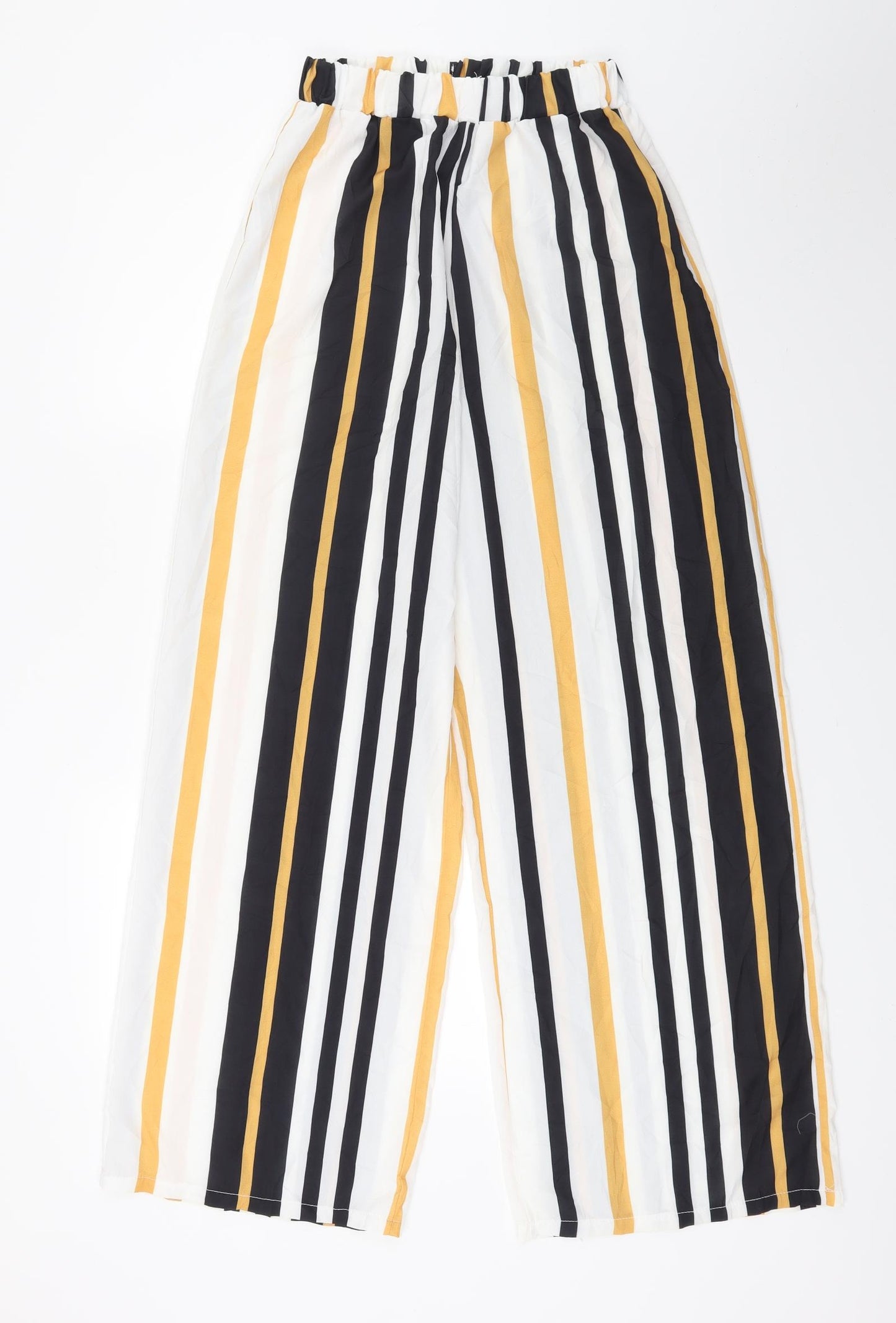 Preworn Womens White Striped  Trousers  Size S L28 in