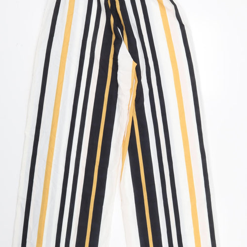 Preworn Womens White Striped  Trousers  Size S L28 in