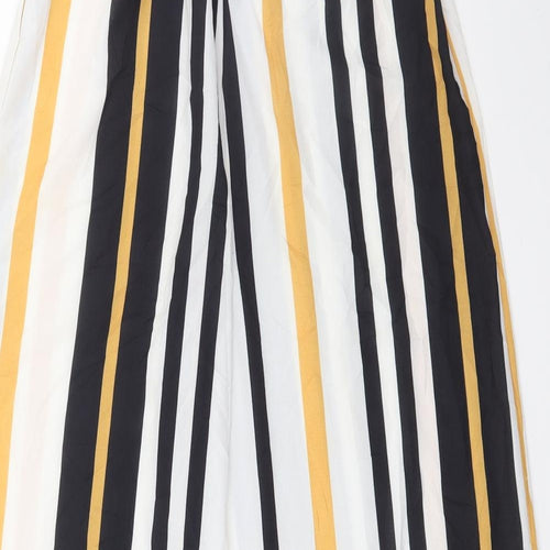 Preworn Womens White Striped  Trousers  Size S L28 in