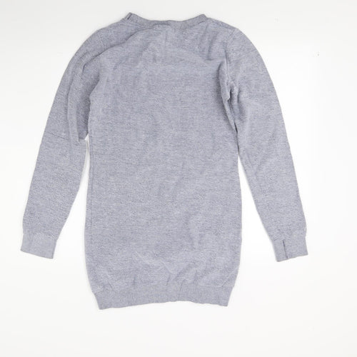 Boohoo Womens Blue   Jumper Dress  Size 8