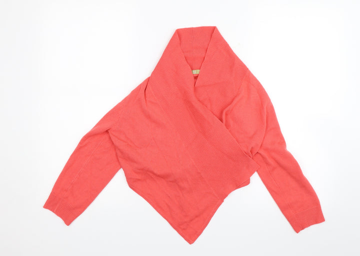 TU Womens Orange Knit Pullover Jumper Size 10