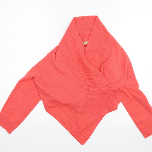 TU Womens Orange  Knit Pullover Jumper Size 10