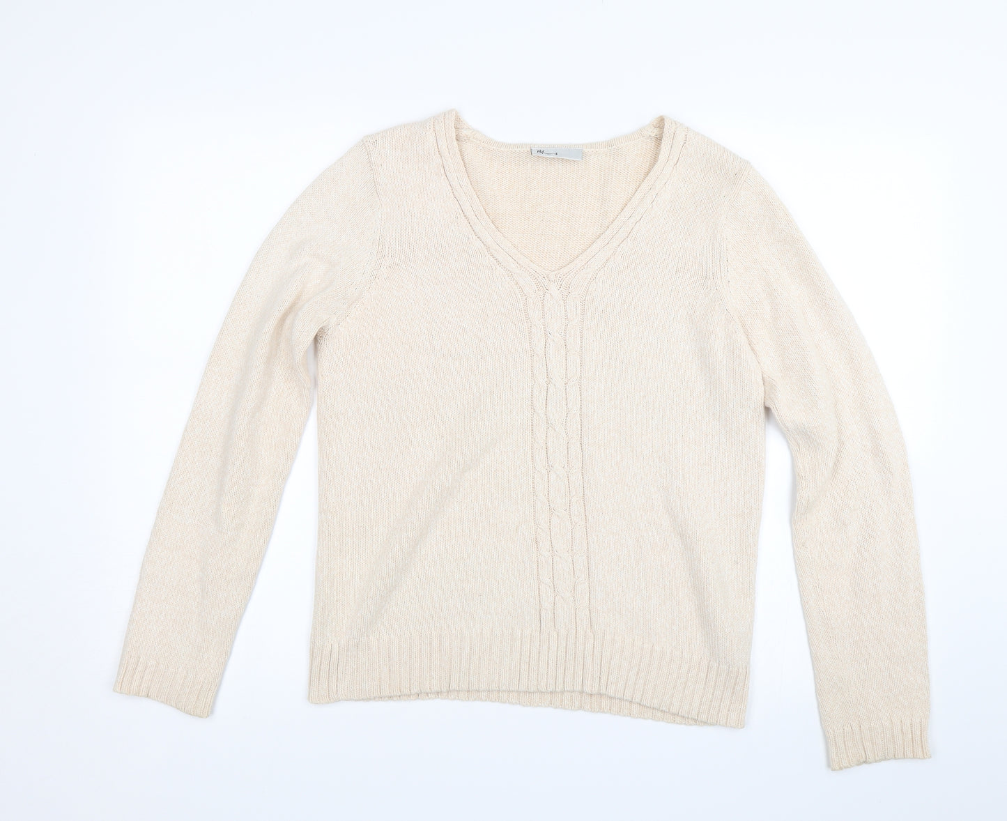 BHS Womens Beige  Knit Pullover Jumper Size 12