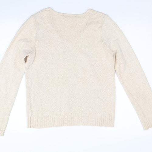 BHS Womens Beige  Knit Pullover Jumper Size 12