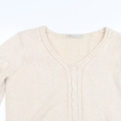 BHS Womens Beige  Knit Pullover Jumper Size 12