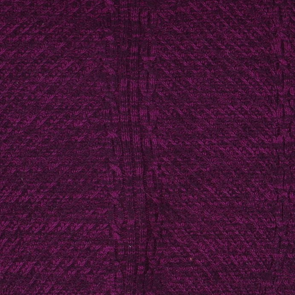 BM Womens Purple  Knit Pullover Jumper Size M
