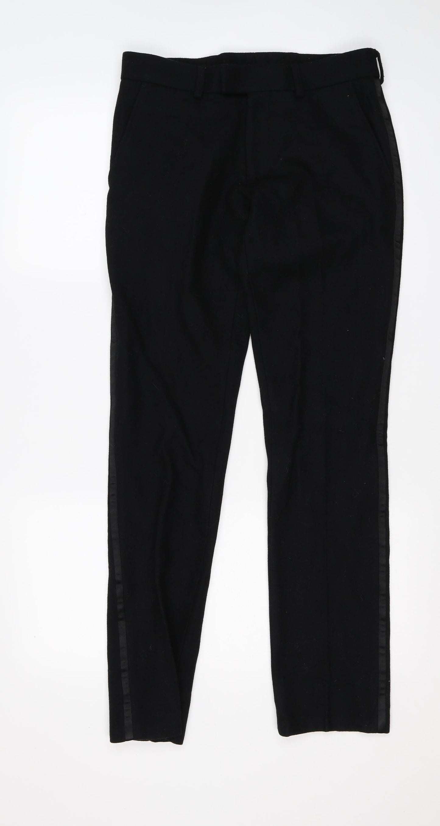 Topman Mens Black   Trousers  Size 28 L29 in