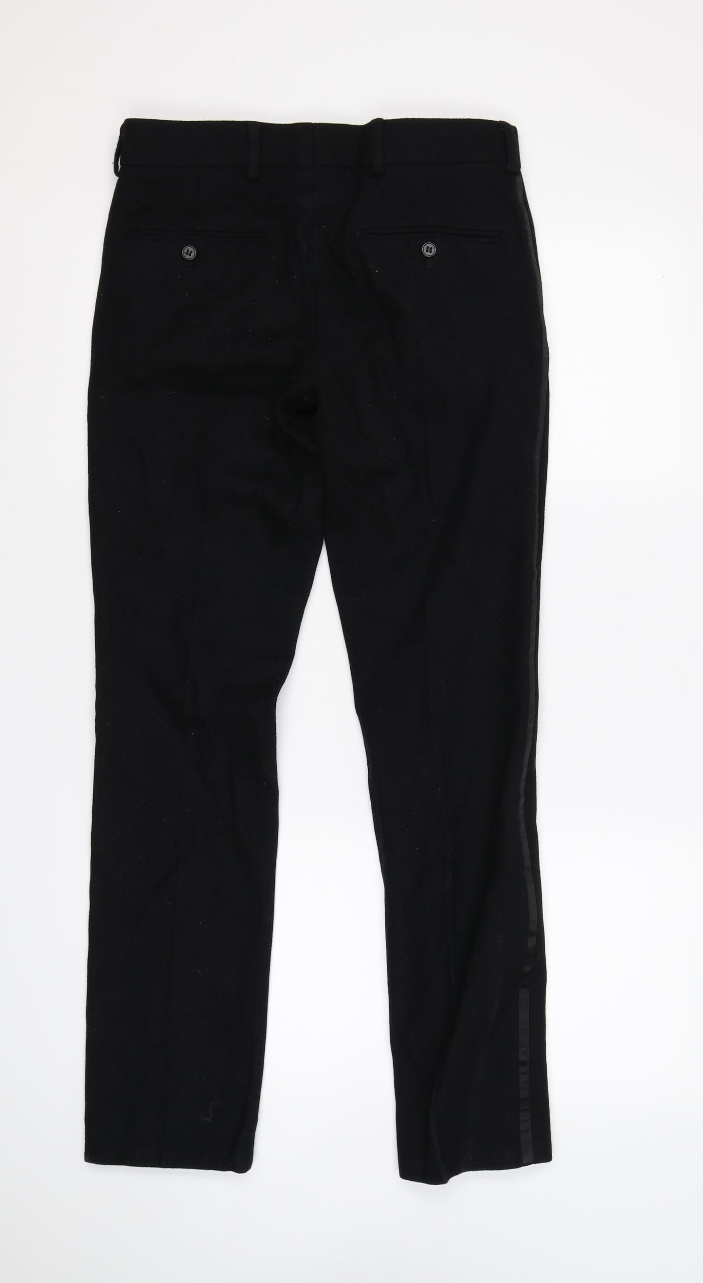 Topman Mens Black   Trousers  Size 28 L29 in