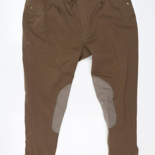 Derby House Mens Brown   Jegging Trousers Size 40 L23 in - Horse wear