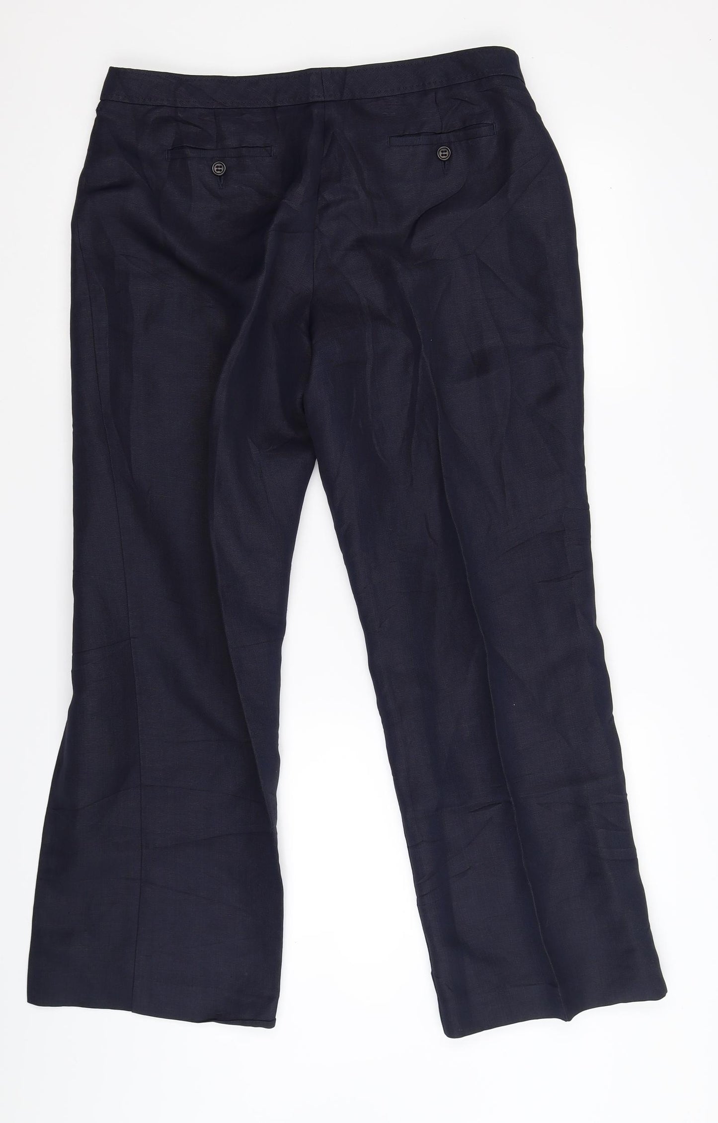 Marks and Spencer Womens Blue   Trousers  Size 14 L26 in