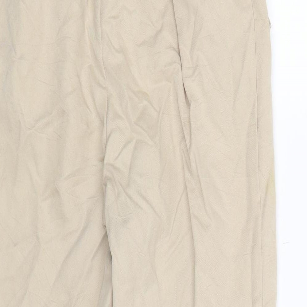 H&M Womens Beige   Trousers  Size 6 L21 in