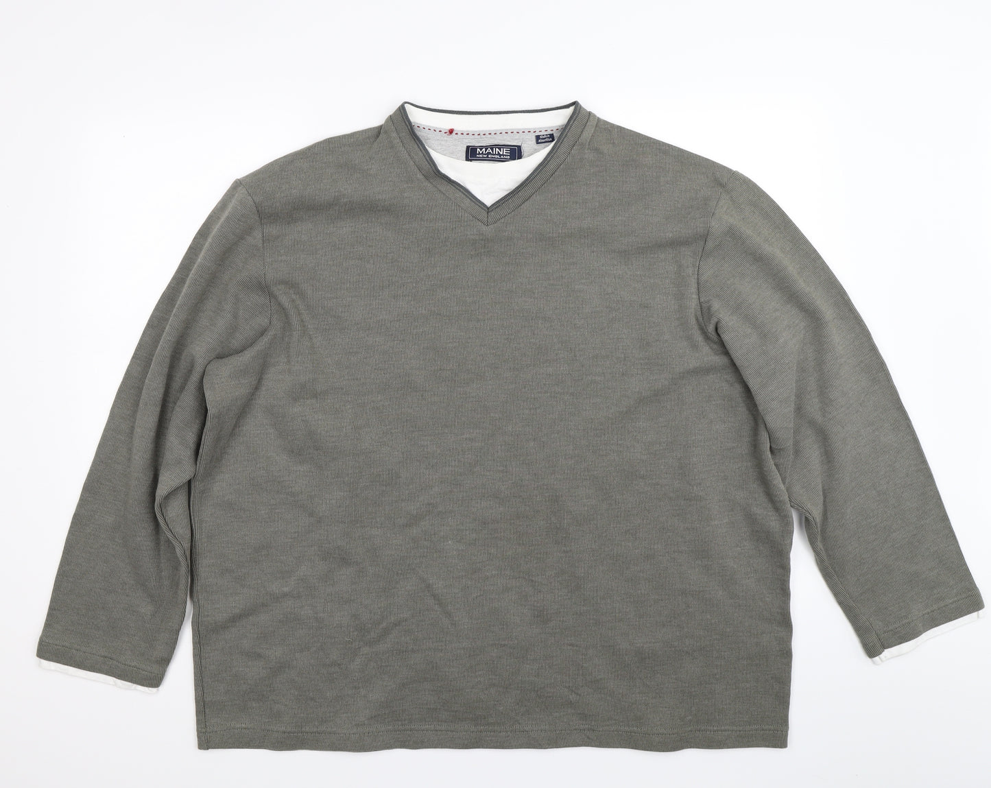 Maine Mens Green   Pullover Jumper Size XL