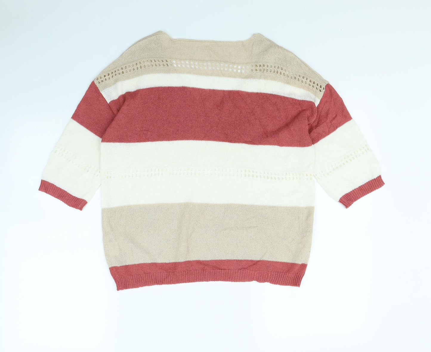Preworn Womens Multicoloured Striped  Pullover Jumper Size S