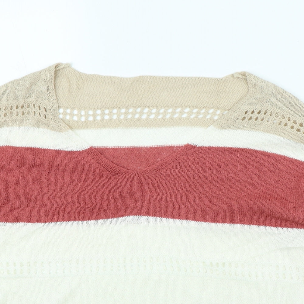 Preworn Womens Multicoloured Striped  Pullover Jumper Size S
