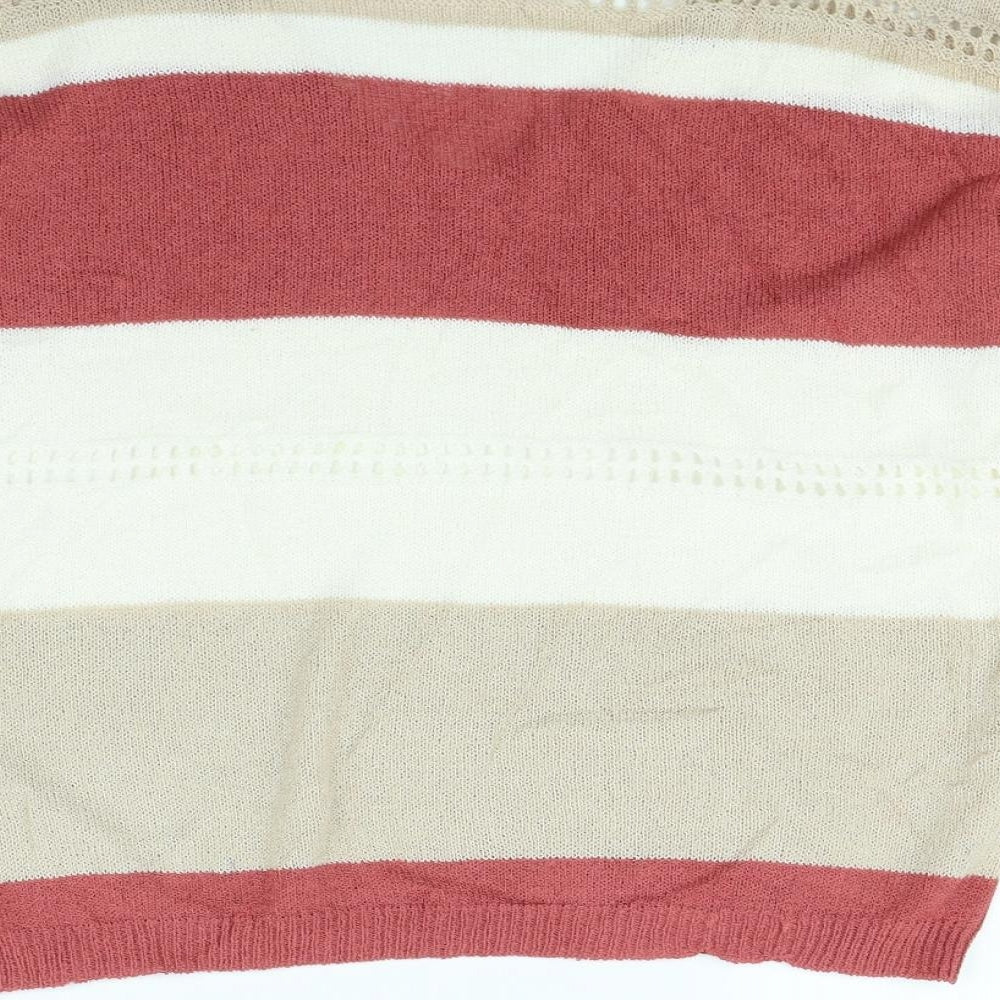Preworn Womens Multicoloured Striped  Pullover Jumper Size S