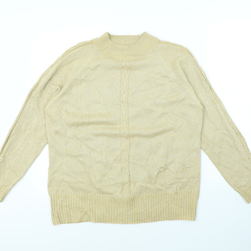 Bonmarché Womens Gold   Pullover Jumper Size L