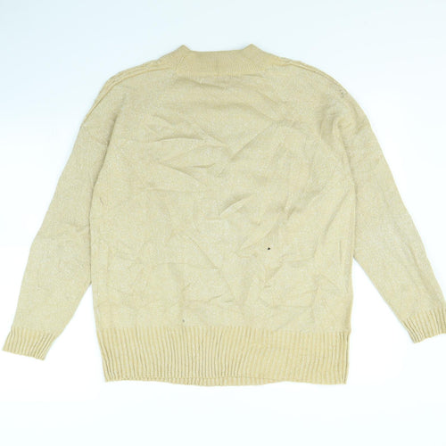 Bonmarché Womens Gold   Pullover Jumper Size L