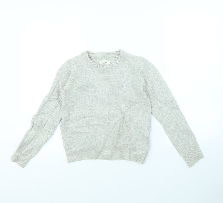Jack Wills Womens Grey Pullover Jumper Size 6