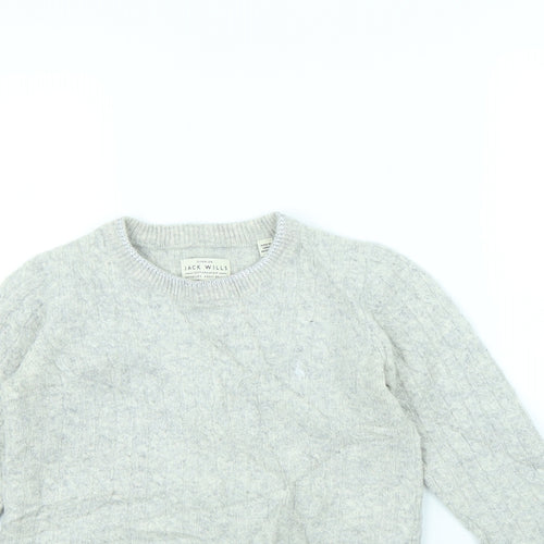 Jack Wills Womens Grey   Pullover Jumper Size 6
