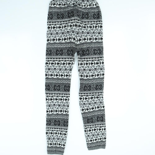Preworn Womens Grey Striped  Trousers  Size 28 in L29 in