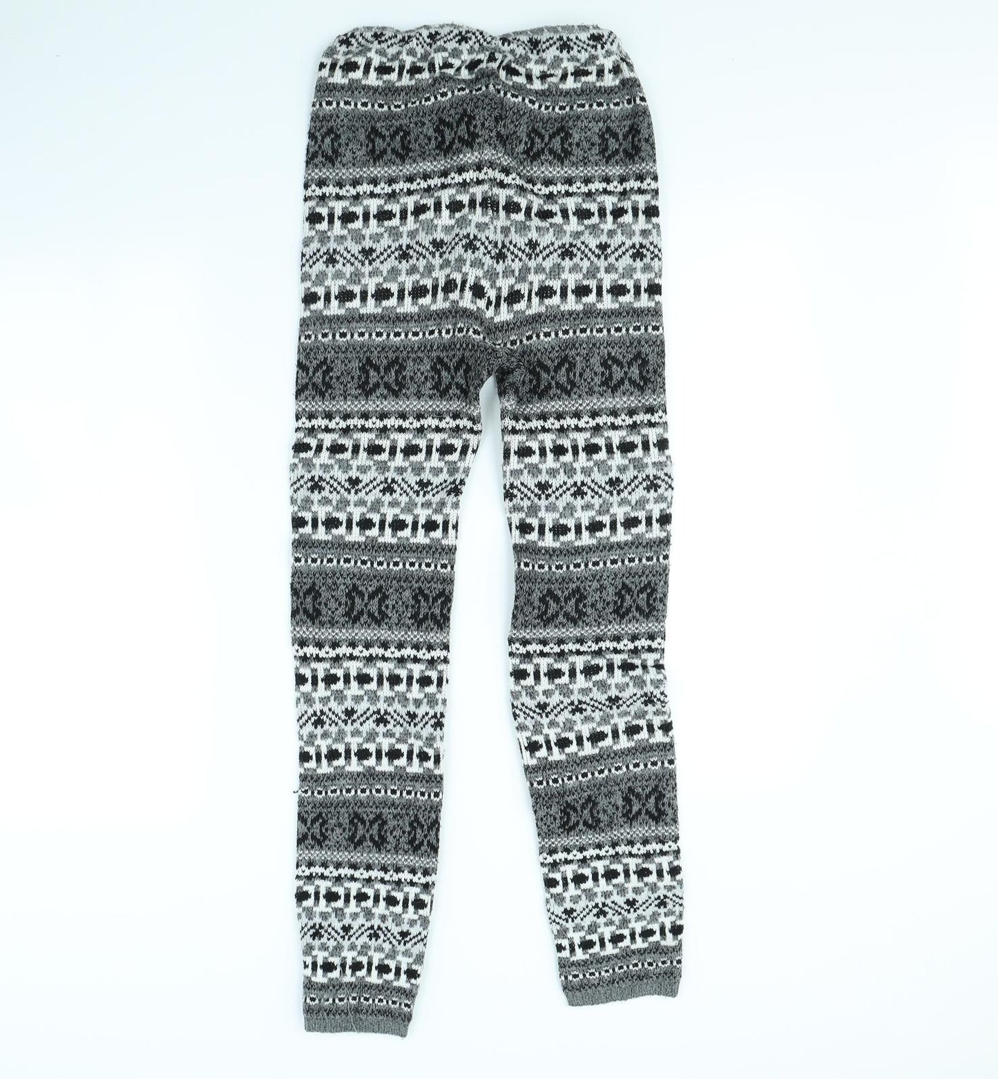 Preworn Womens Grey Striped  Trousers  Size 28 in L29 in