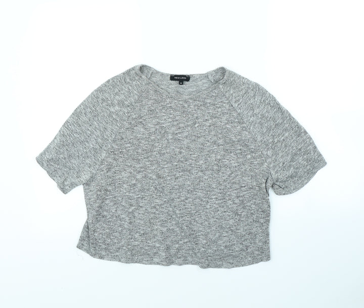 New Look Womens Grey   Basic T-Shirt Size 8