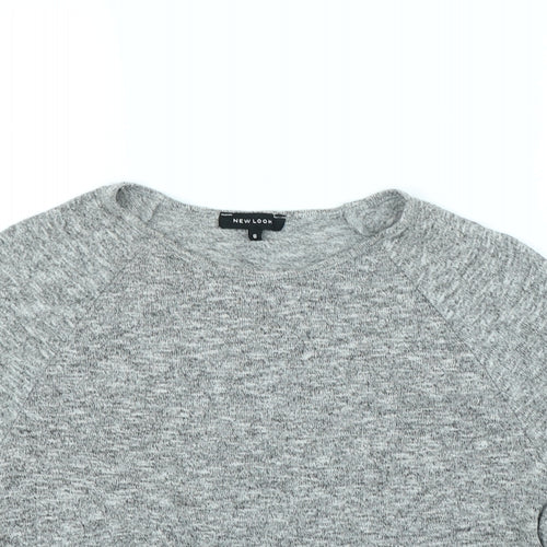 New Look Womens Grey   Basic T-Shirt Size 8