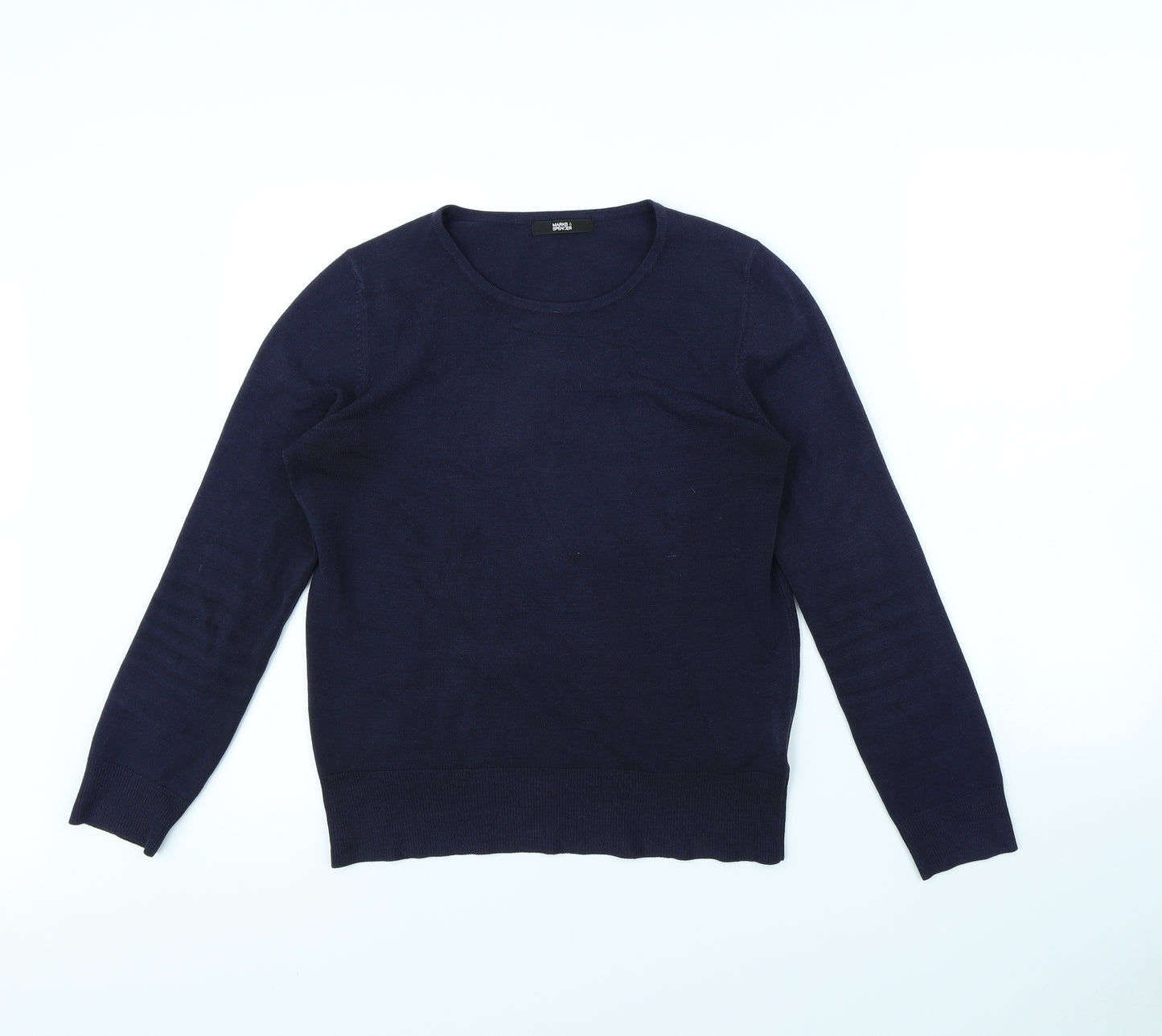 m&s Womens Blue   Pullover Jumper Size 8