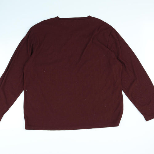 George Mens Red   Pullover Jumper Size XL