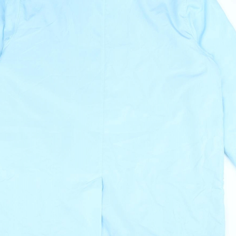 Preworn Womens Blue   Rain Coat Coat Size 16