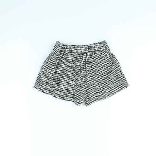 Zara Girls Brown Check  Mini Skirt Size 6 Years