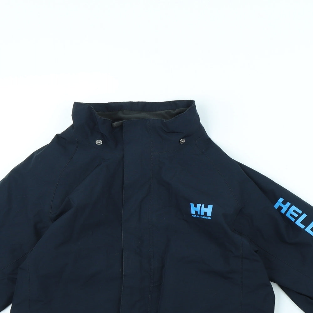 Helly Hansen Boys Blue   Rain Coat Coat Size 8 Years